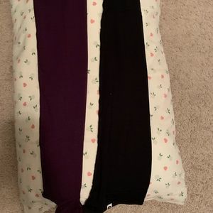 Encircled Transform Leg Warmers in Black/Purple